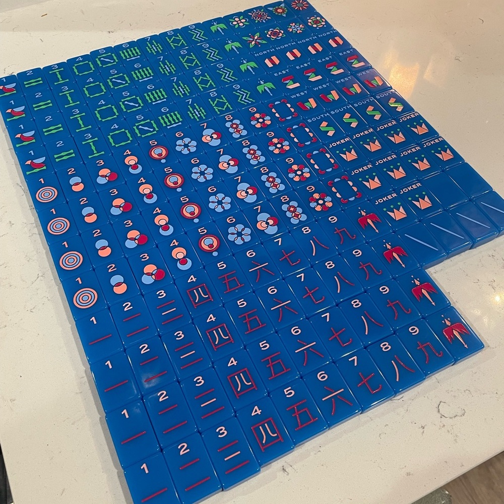 🀄️💙 The Mahjong Line | The Minimal Line : Blue-Eyed Jack Mahjong Tiles 💙🀄️ - Picture 5 of 11